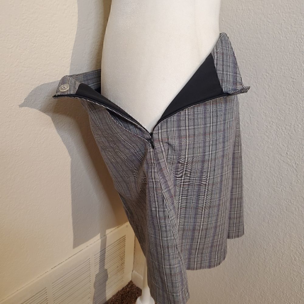 Cutter& Buck gray plaid skort 6 - Picture 5 of 10